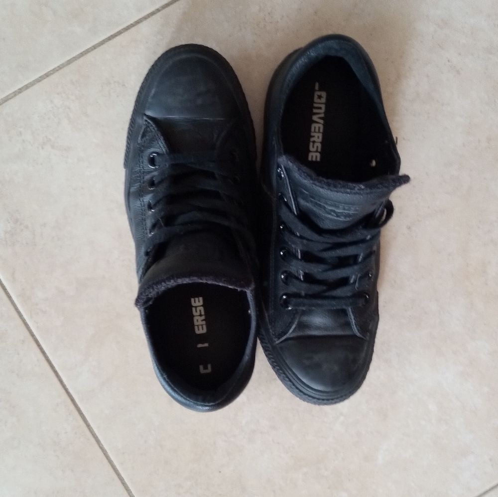 Converse Black leather sneakers - Picture 5 of 5